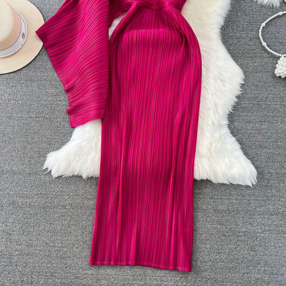 Fuchsia Glow Midi Dress